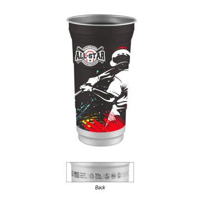 Hit Promo 12 Oz. Top Cup Full Color Aluminum Cup #50610
