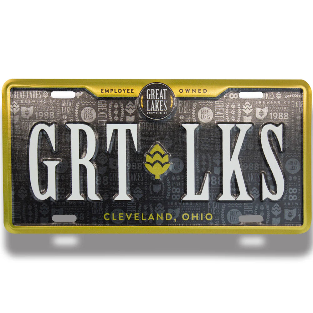 Embossed aluminum license plate, US car size, full color printing