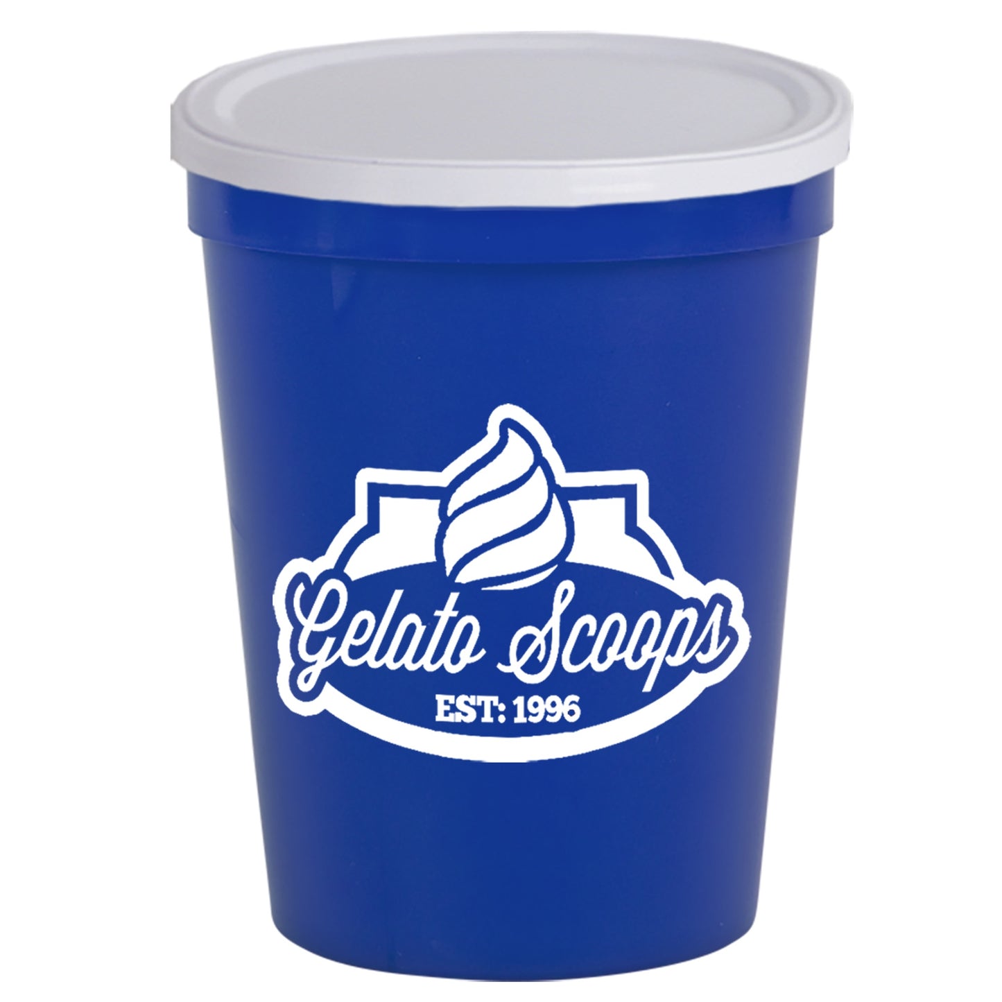 Stadium Cup Solid 16oz (473ml) with Lid (No Holes) SC16NH