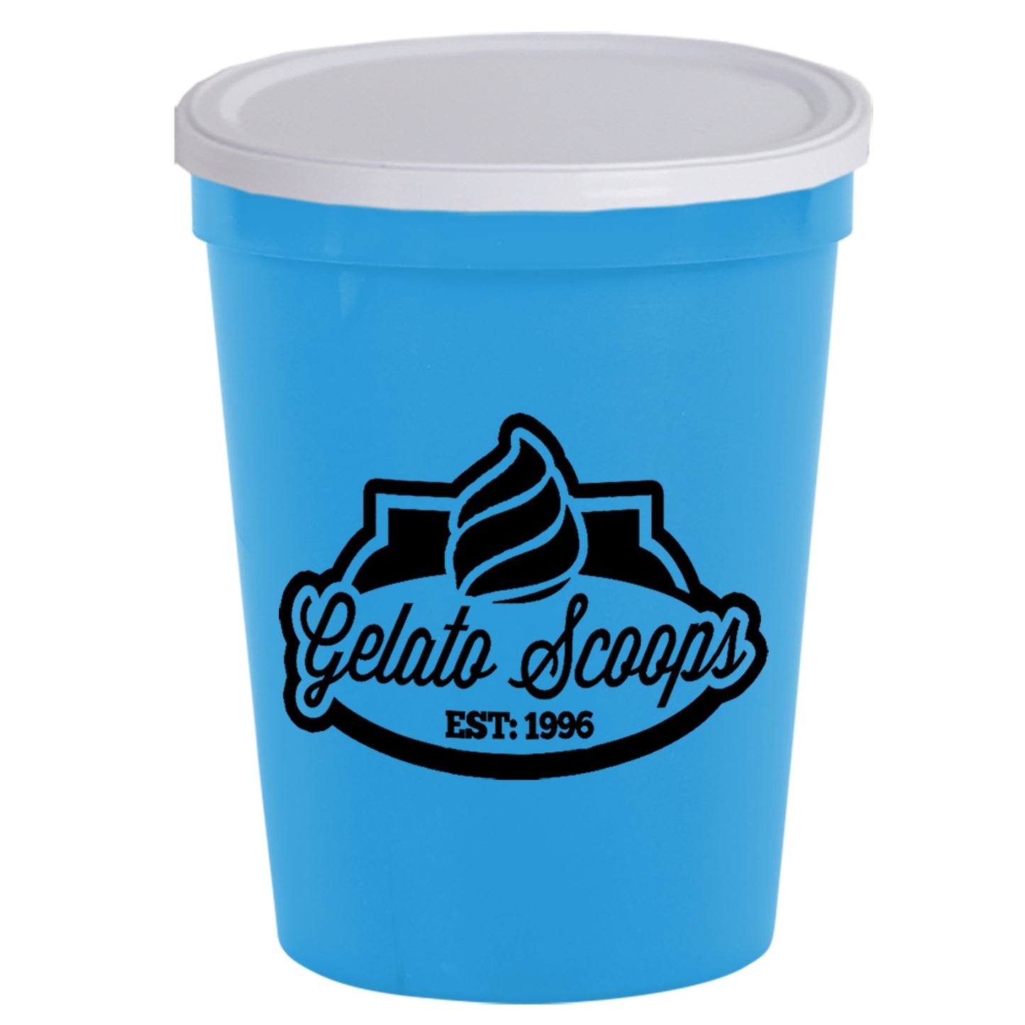 Stadium Cup Solid 16oz (473ml) with Lid (No Holes) SC16NH