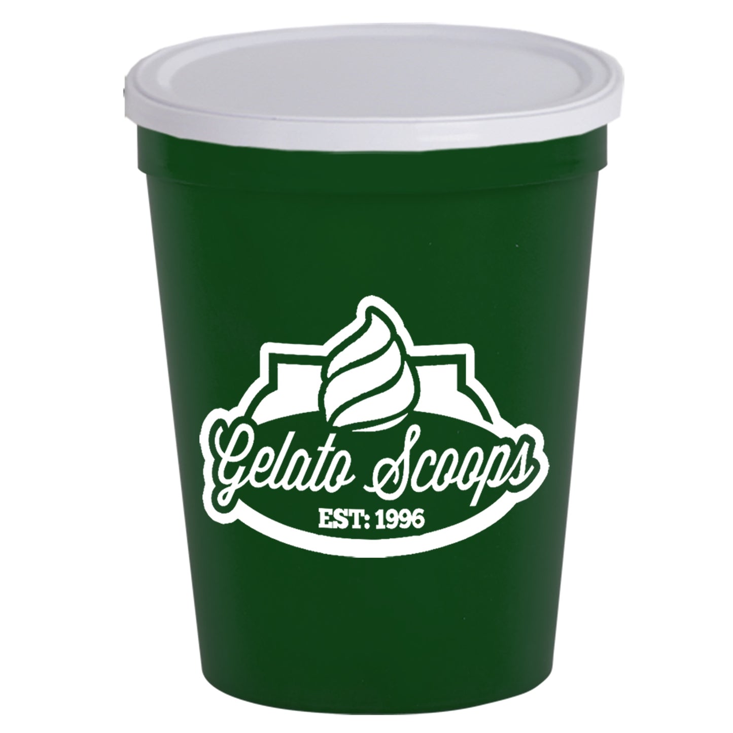 Stadium Cup Solid 16oz (473ml) with Lid (No Holes) SC16NH