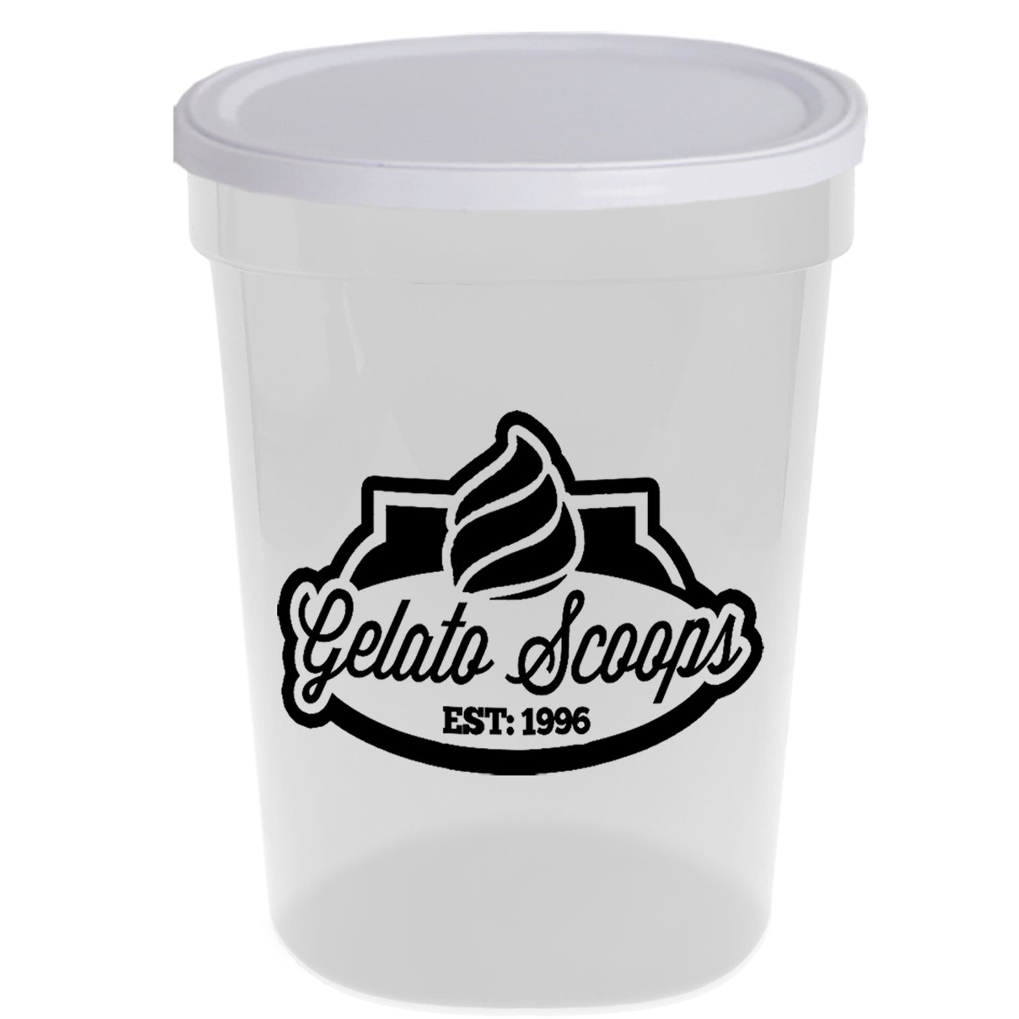 Stadium Cup Solid 16oz (473ml) with Lid (No Holes) SC16NH