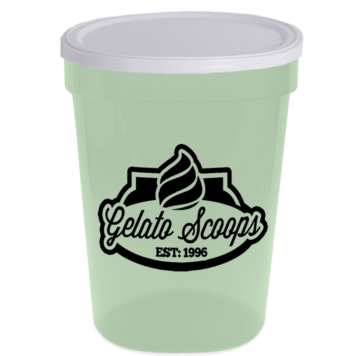 Stadium Cup Solid 16oz (473ml) with Lid (No Holes) SC16NH