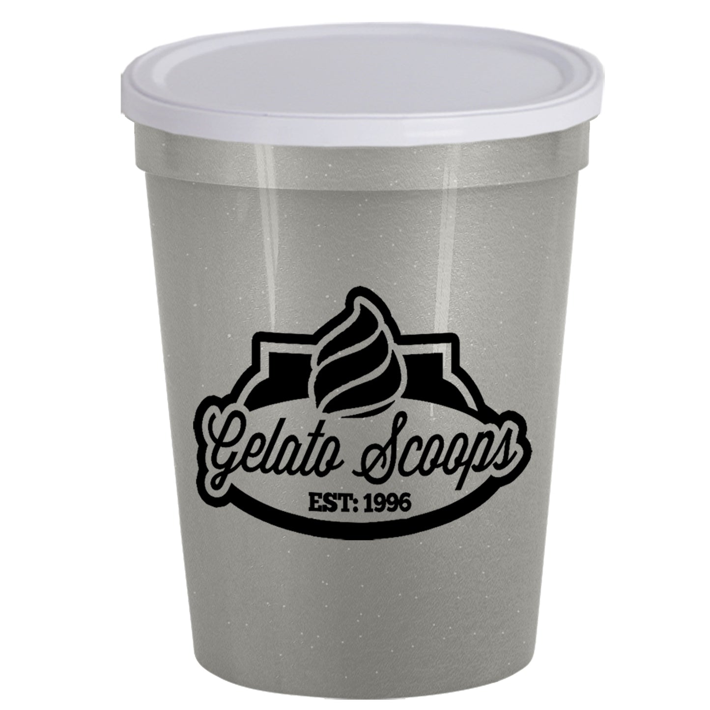 Stadium Cup Solid 16oz (473ml) with Lid (No Holes) SC16NH