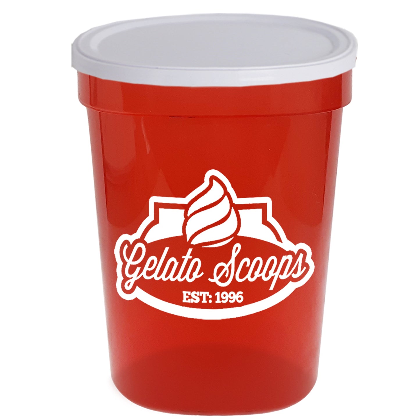 Stadium Cup Solid 16oz (473ml) with Lid (No Holes) SC16NH