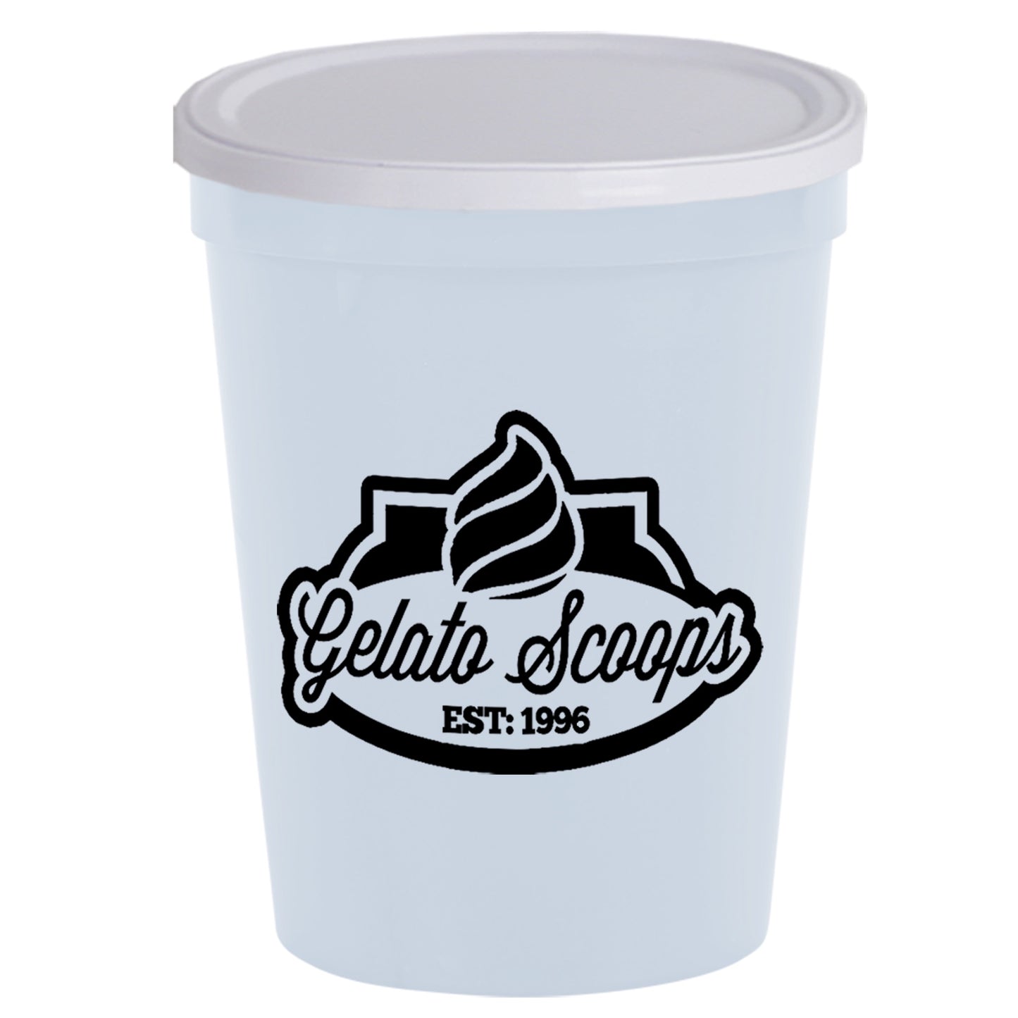 Stadium Cup Solid 16oz (473ml) with Lid (No Holes) SC16NH