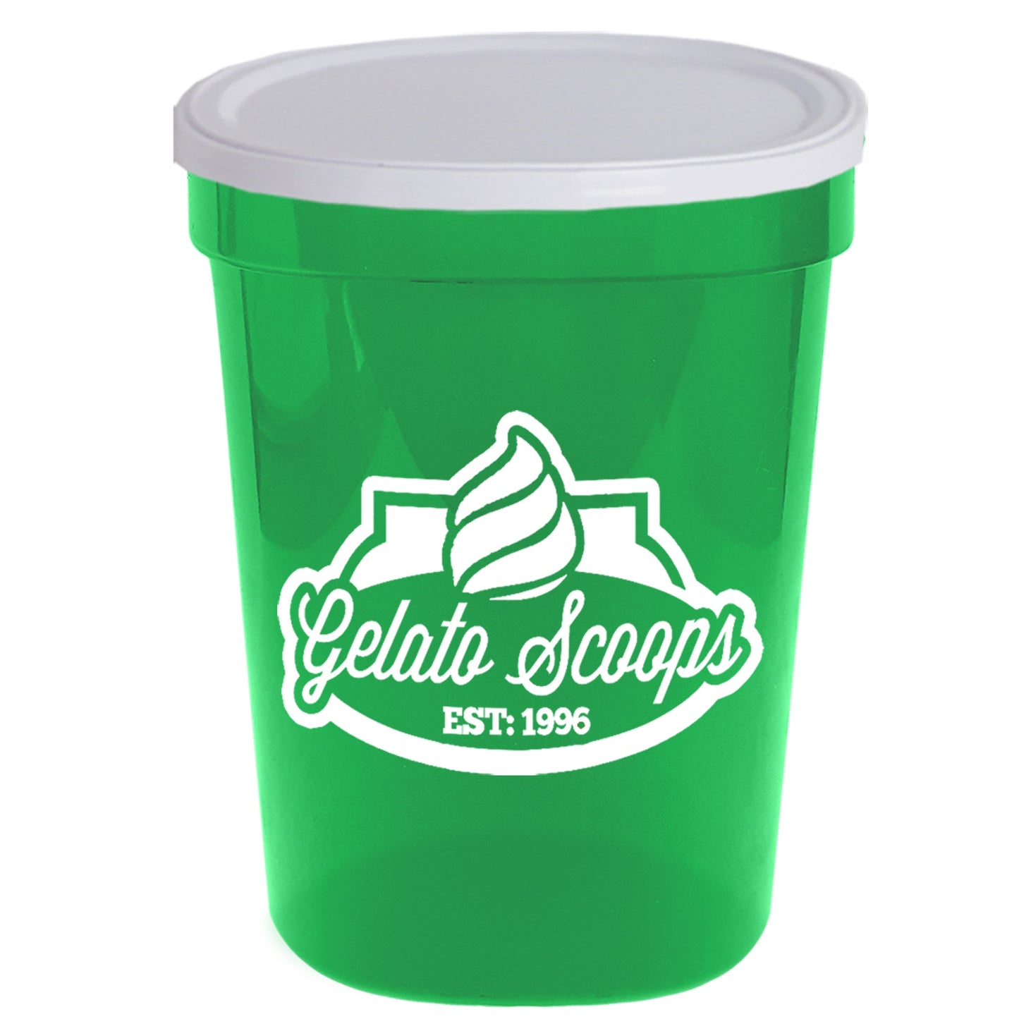 Stadium Cup Solid 16oz (473ml) with Lid (No Holes) SC16NH