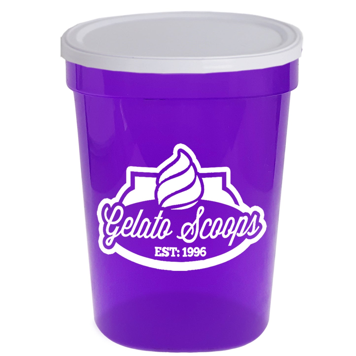 Stadium Cup Solid 16oz (473ml) with Lid (No Holes) SC16NH