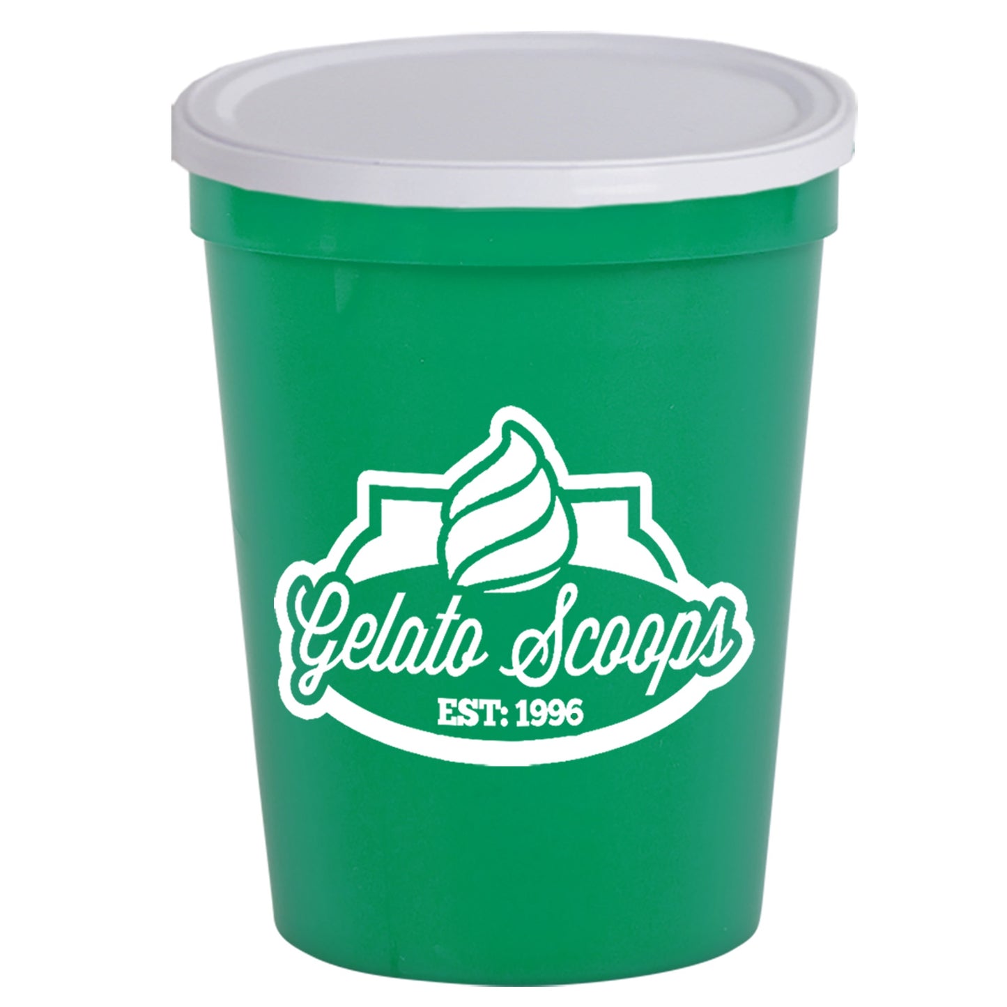Stadium Cup Solid 16oz (473ml) with Lid (No Holes) SC16NH