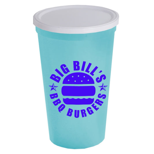Stadium Cup with Lid, No Hole, 22oz (651ml), SC22XNH