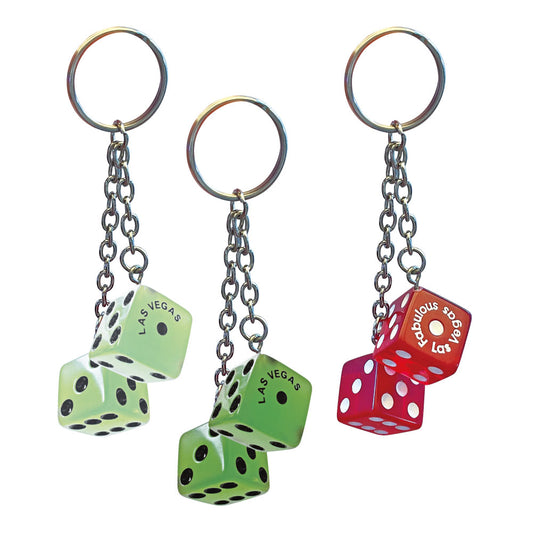 Twin Dice Keyring