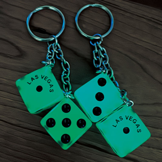 Twin Dice Keyring