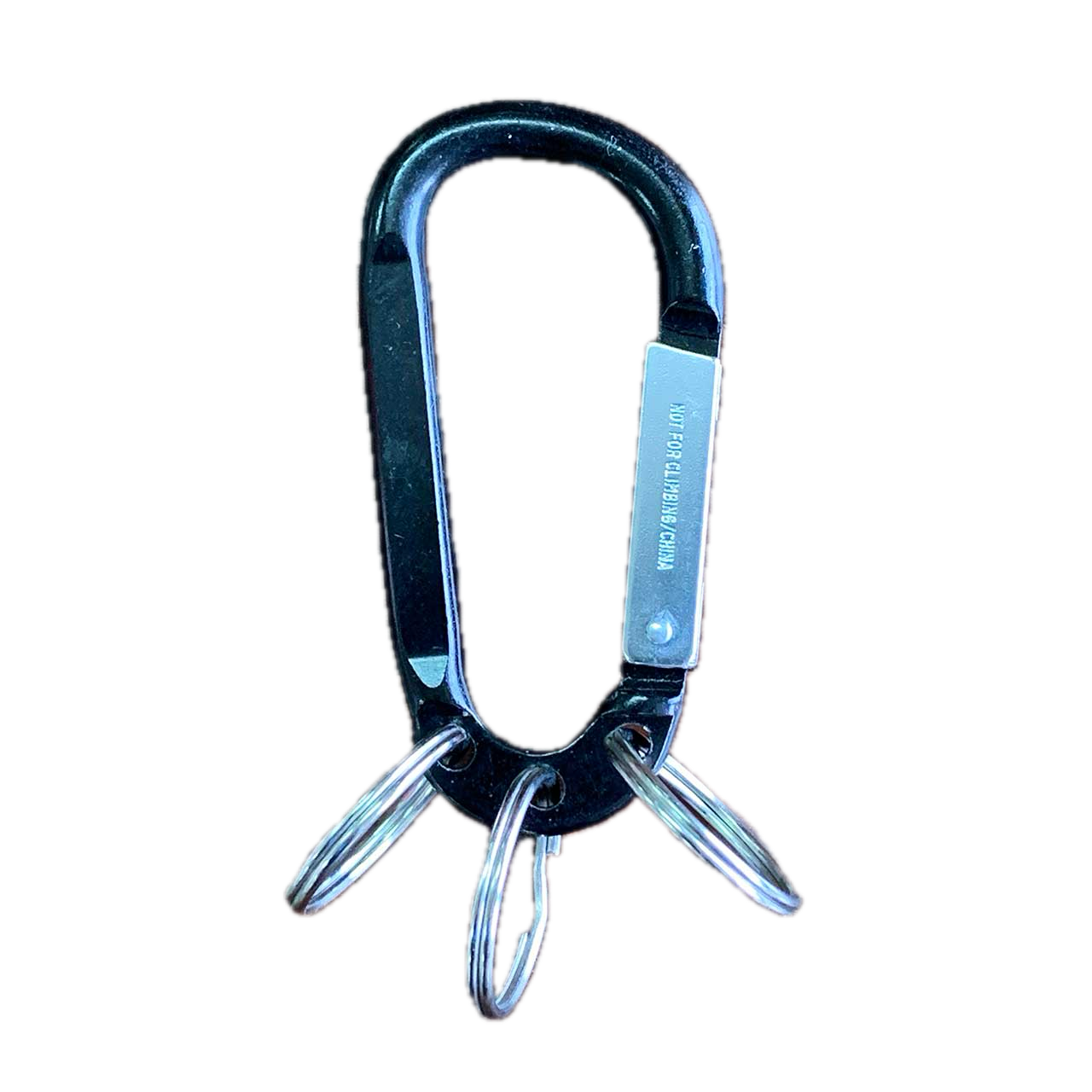 8mm Carabiner with Triple Split Ring #2090