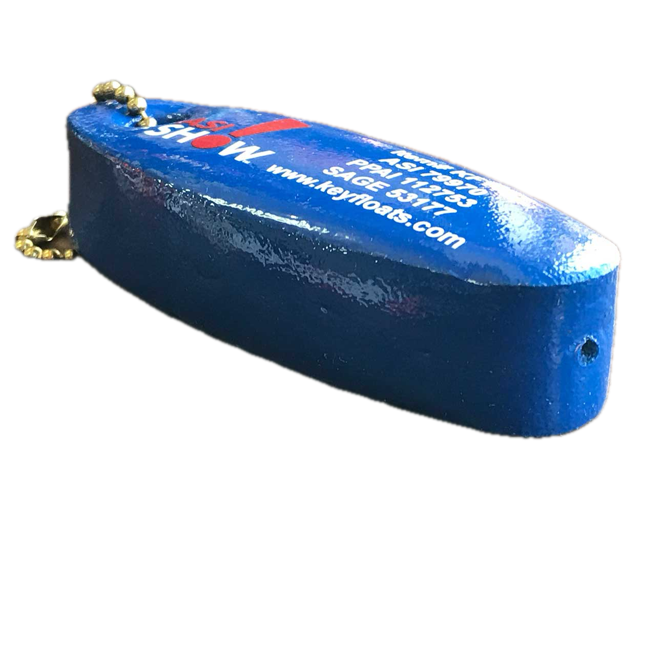 キーフロート・水に浮くキーホルダー・オーバル型M・KF101