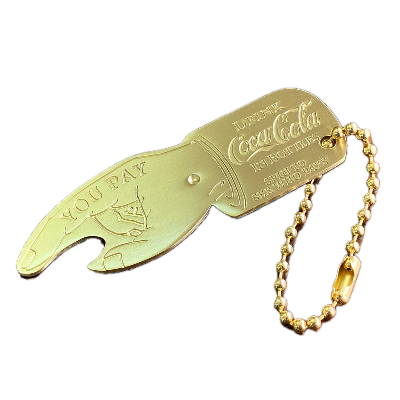 TENDERLOIN YOU PAY スピナー オープナー キーホルダー DIGGITオリジナル・YOU PAYスピナー栓抜きキーホルダー