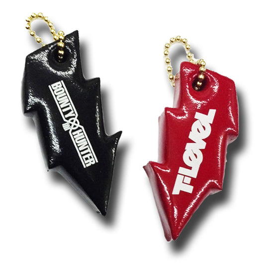 Key float, floating key holder, lightning bolt type, KF505