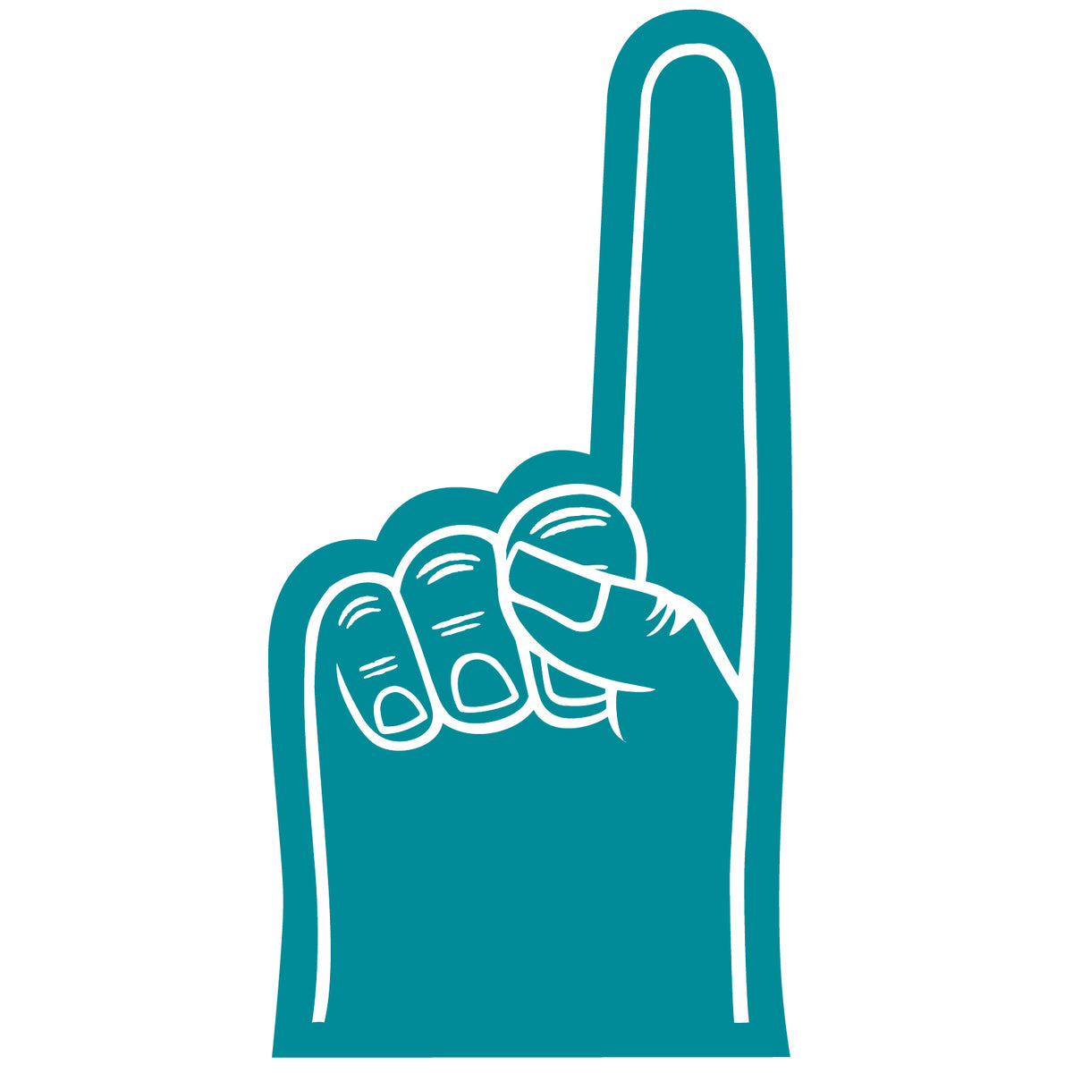 Sports Watching Cheering Goods Number One Hand Mitt 7.5 inch HA308