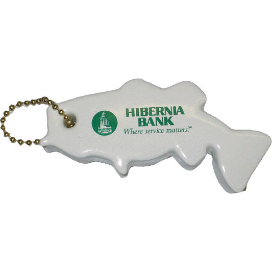 Key float, floating key chain, swimming black bass type, KF243