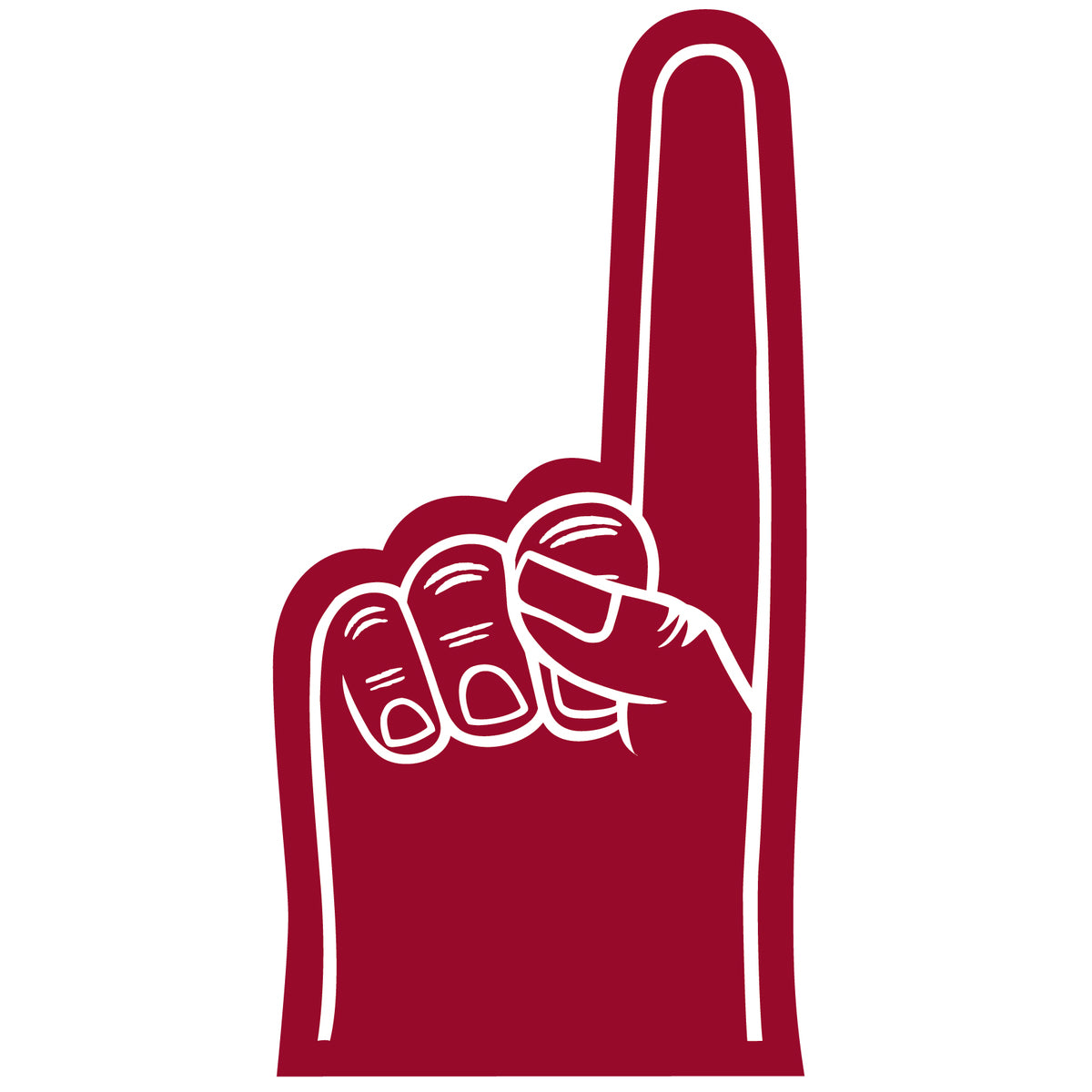 Sports Watching Cheering Goods Number One Hand Mitt 7.5 inch HA308