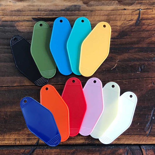 DIGGIT Original Hotel Key Tag Motel Key Chain Diamond Shape