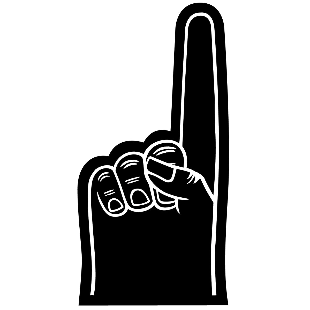 Sports Watching Cheering Goods Number One Hand Mitt 7.5 inch HA308