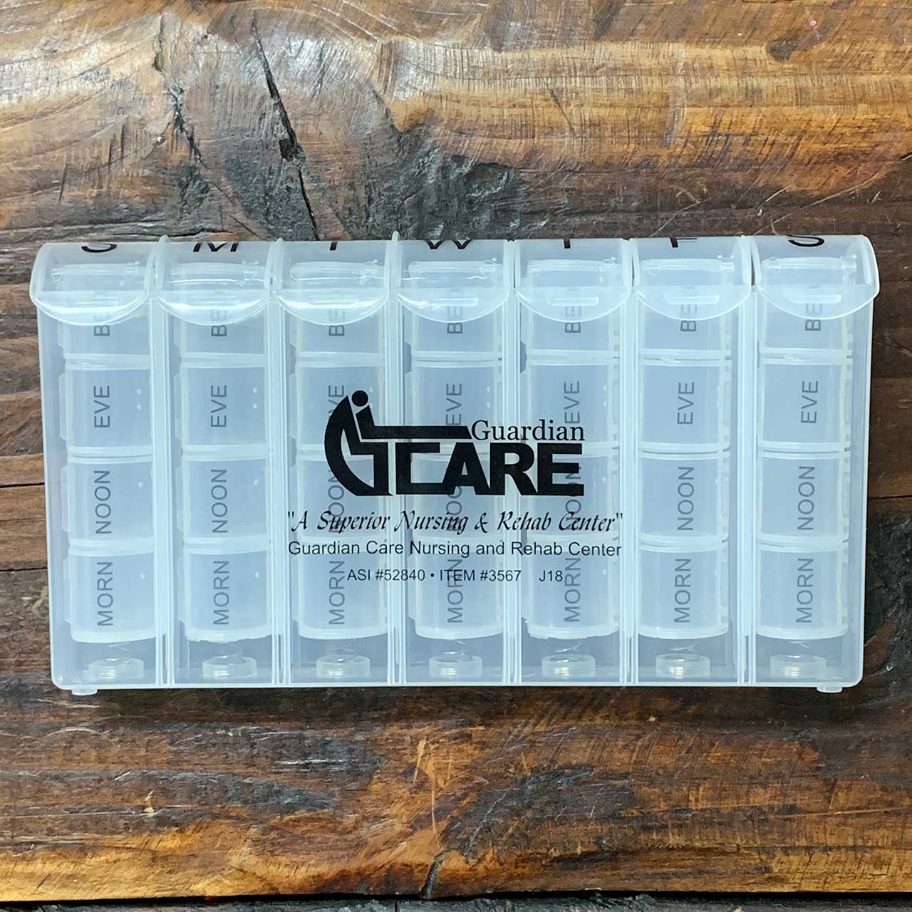 Pill Case / Pill Box / 28 Compartment Medical Minder 3567