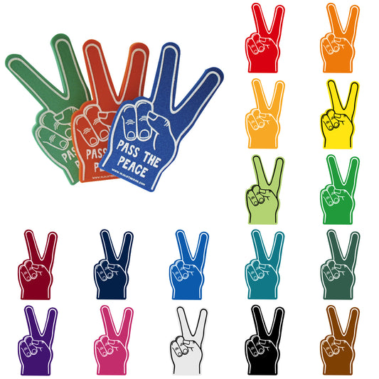 Sports Watching Cheering Goods, Peace Hand Mitt, 18 inches, HAV301