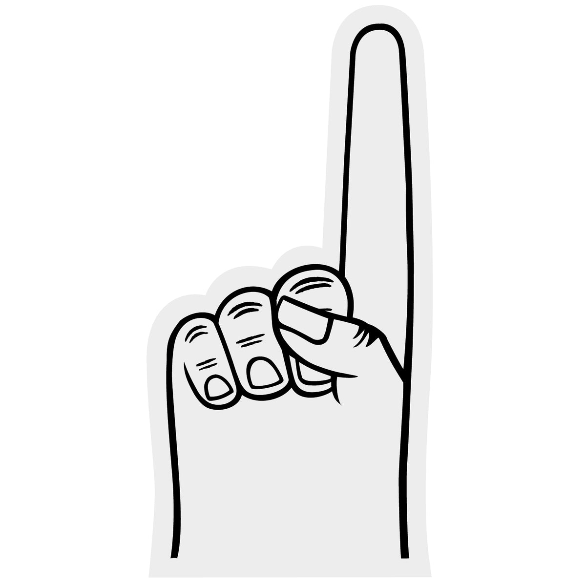 Sports Watching Cheering Goods Number One Hand Mitt 7.5 inch HA308