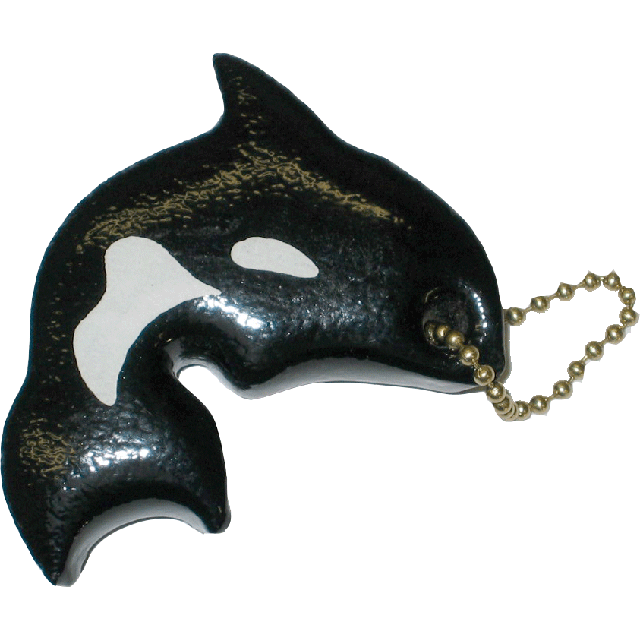 Key float, floating key holder, orca, killer whale type, KF405