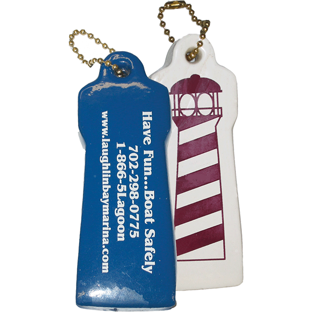 Key float, floating key holder, lighthouse-shaped, KF820