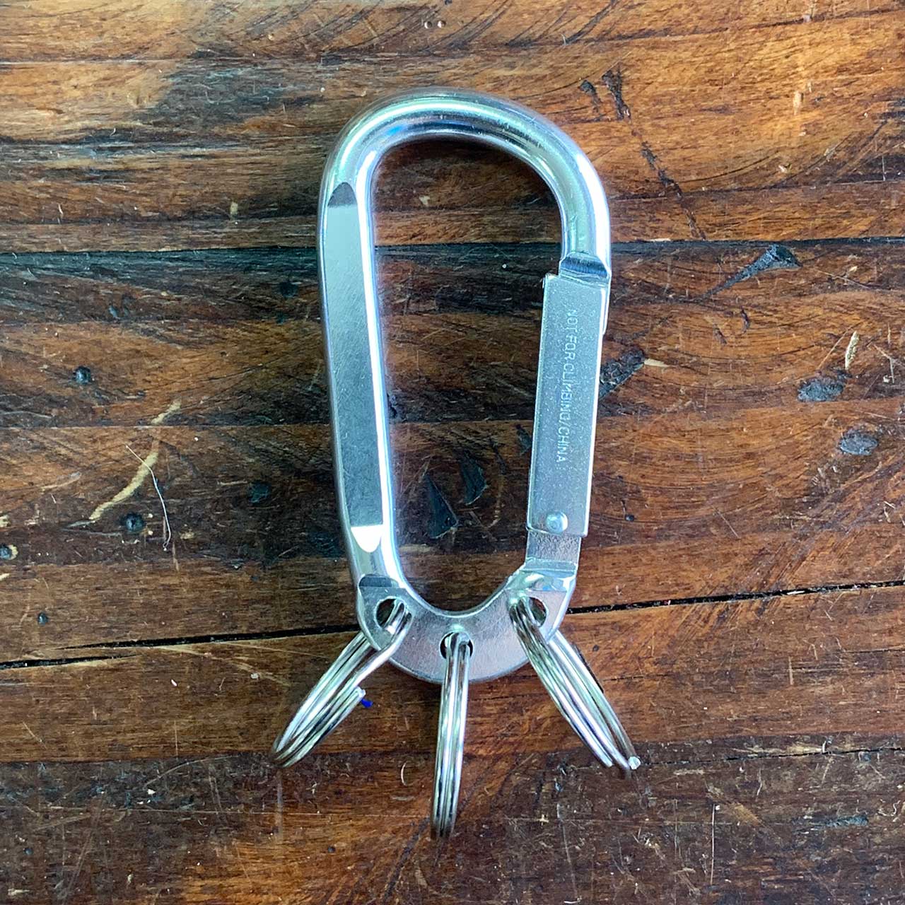 8mm Carabiner with Triple Split Ring #2090