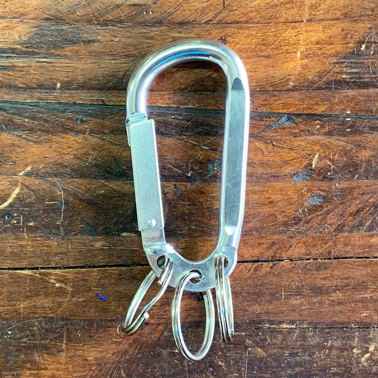 8mm Carabiner with Triple Split Ring #2090