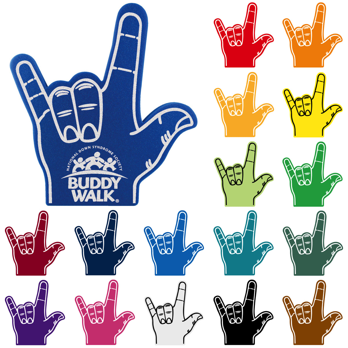 Sports Watching Cheering Goods, Love Hand Mitt, 18 inch, LV301