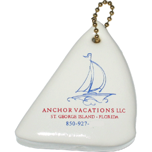 Key float, floating key holder, yacht-shaped, KF170