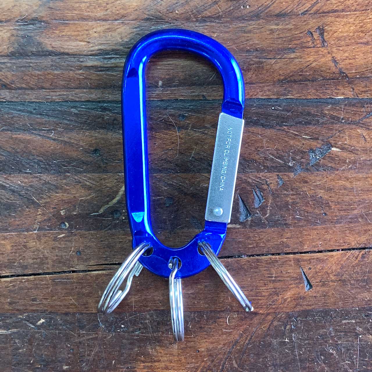 8mm Carabiner with Triple Split Ring #2090