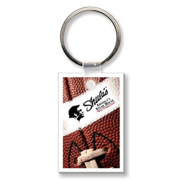 Quikey Soft Touch Keychain, Full Color, 20022, Rectangular