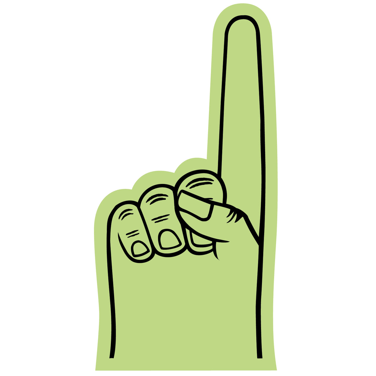 Sports Watching Cheering Goods Number One Hand Mitt 7.5 inch HA308