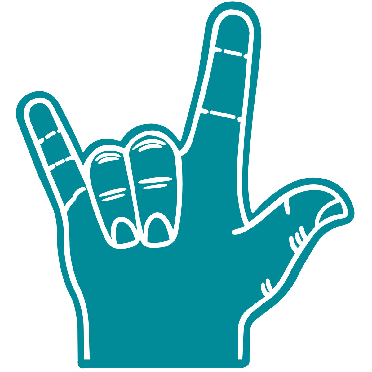 Sports Watching Cheering Goods, Love Hand Mitt, 18 inch, LV301