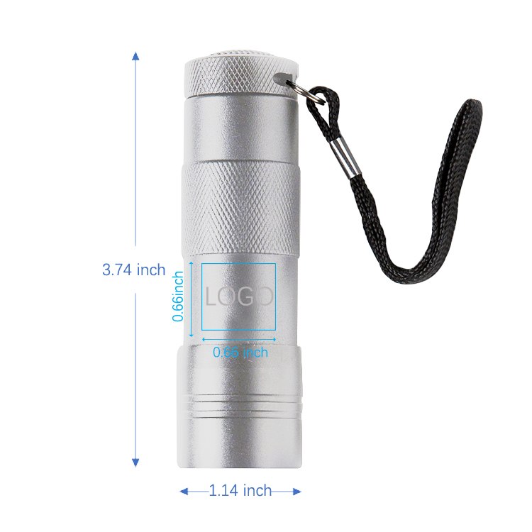 UV 12 LED Black Flashlight SUC1302