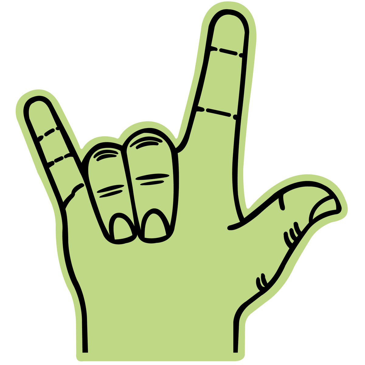 Sports Watching Cheering Goods, Love Hand Mitt, 18 inch, LV301