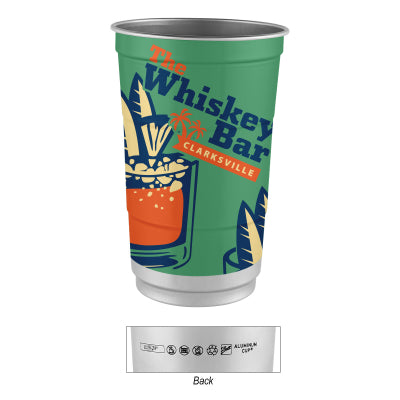 Hit Promo 24 Oz. Top Cup Full Color Aluminum Cup #50613
