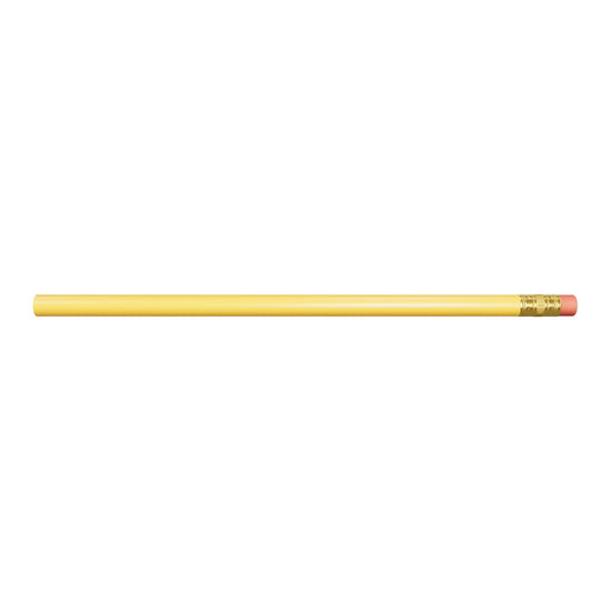 7905 丸軸消しゴム付鉛筆 無地・未削り 3D/AR。公称全長190.5mm・最大径7.9375mm（同型メーカー値の換算）。木口・芯・金具・消しゴム細部は写真と参考画像からの推定。