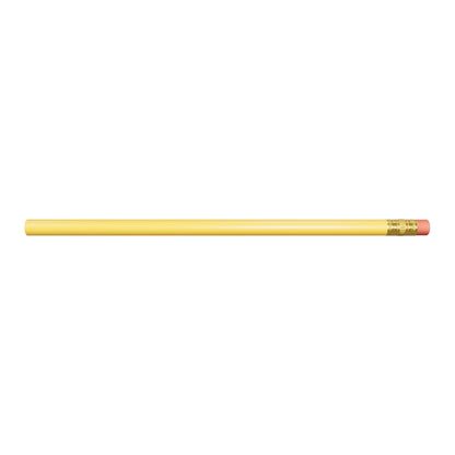 7905 丸軸消しゴム付鉛筆 無地・未削り 3D/AR。公称全長190.5mm・最大径7.9375mm（同型メーカー値の換算）。木口・芯・金具・消しゴム細部は写真と参考画像からの推定。