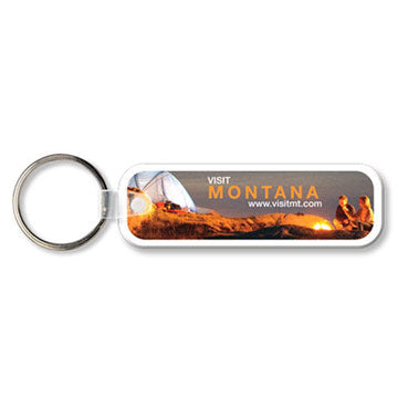 Quikey Soft Touch Keychain, Full Color, 20024, Rectangular